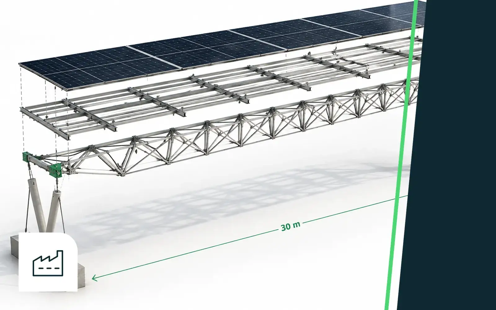 Séquence de déploiement des modules SUUN sur un parking