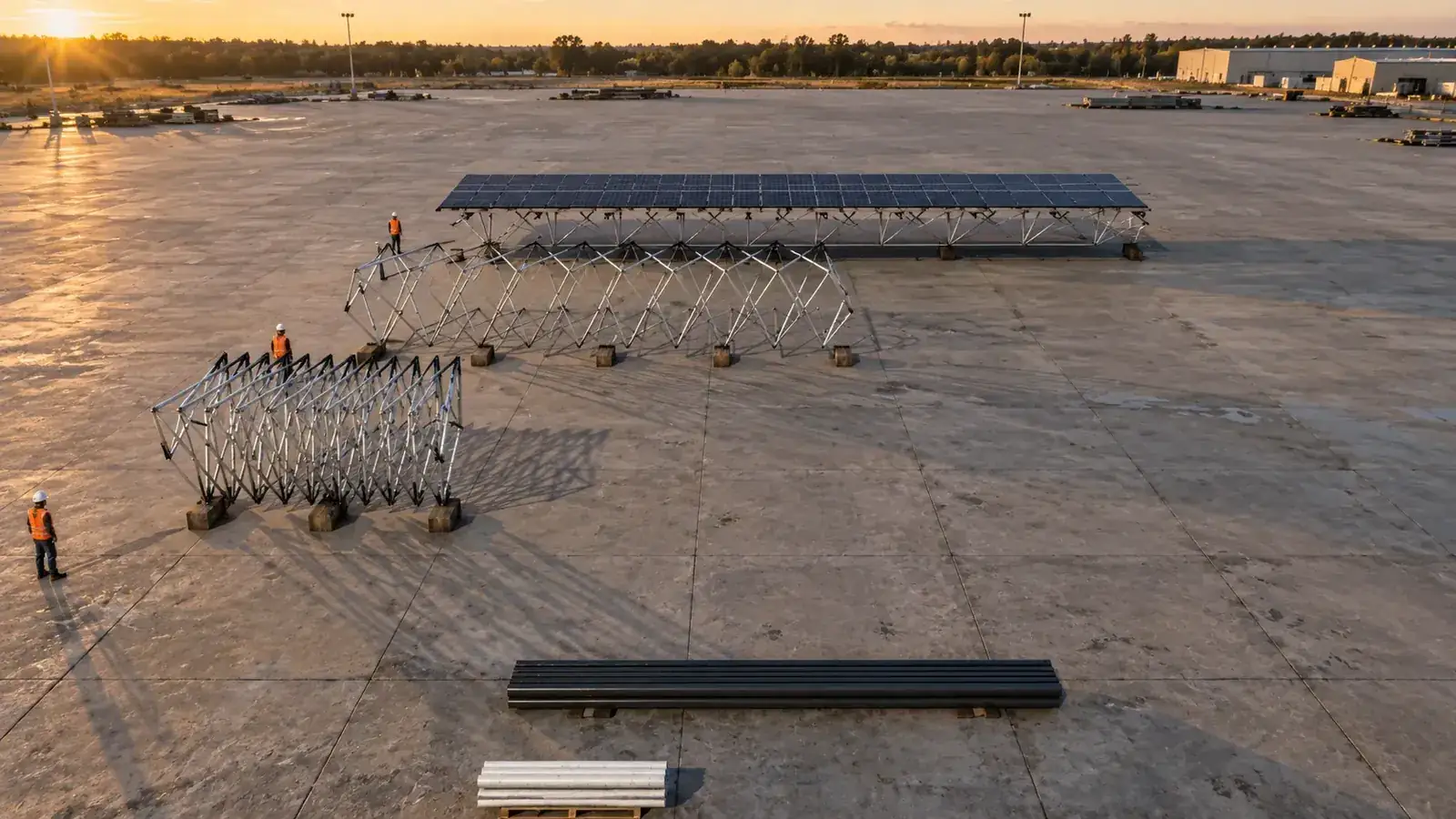 Deployment sequence of SUUN modules on a car park